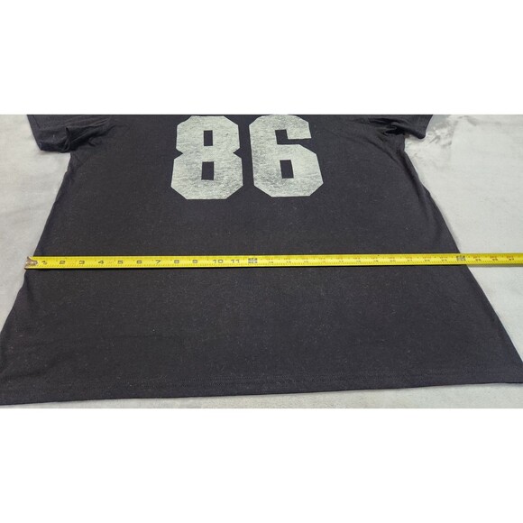 Victoria's Secret L Black 86 Campus Cotton Off The Shoulder Tee NWT - Picture 7 of 8